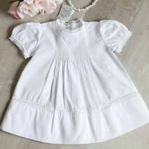 Floral Embroidery Slip Dress White Feltman Brother Special Occasion Portrait NWT